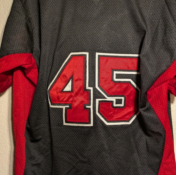 Rawlings Black and Red Baseball Jersey Lugnuts Size Xl - Picture 13 of 14